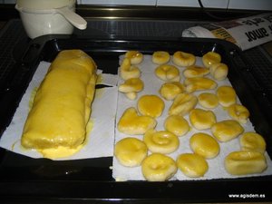 Paso 3 receta Mazapanes Figuras lista para el horno